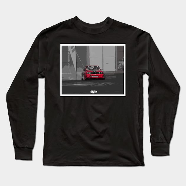 Drifting-Sticker Long Sleeve T-Shirt by Robsy187